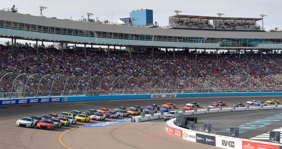 A general view of racing at Phoenix