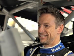 Jenson Button gets fitted ahead of his inaugural NASCAR Cup Series start