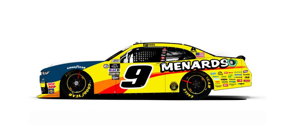 Brandon Jones' No. 9 Chevrolet