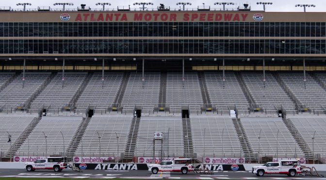 Featured image for Rain impacts on-track activity Friday at Atlanta Motor Speedway
