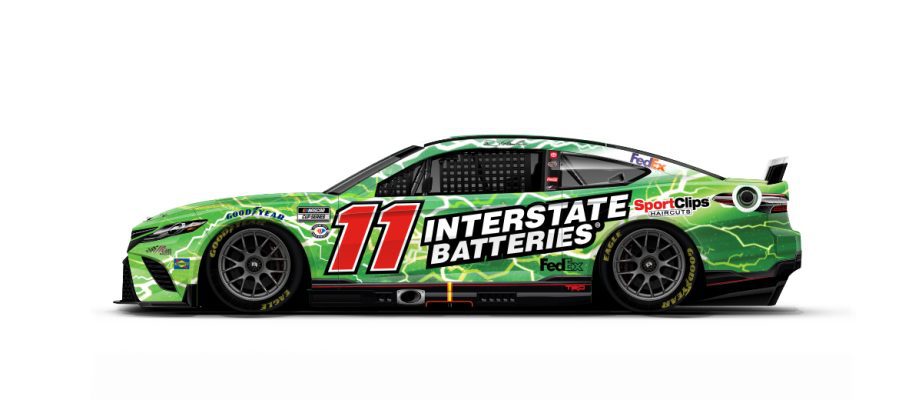 Denny Hamlin's No. 11 Toyota.