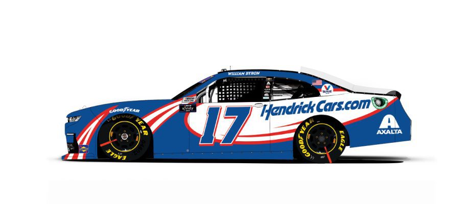 William Byron's No. 17 HendrickCars.com Chevrolet.