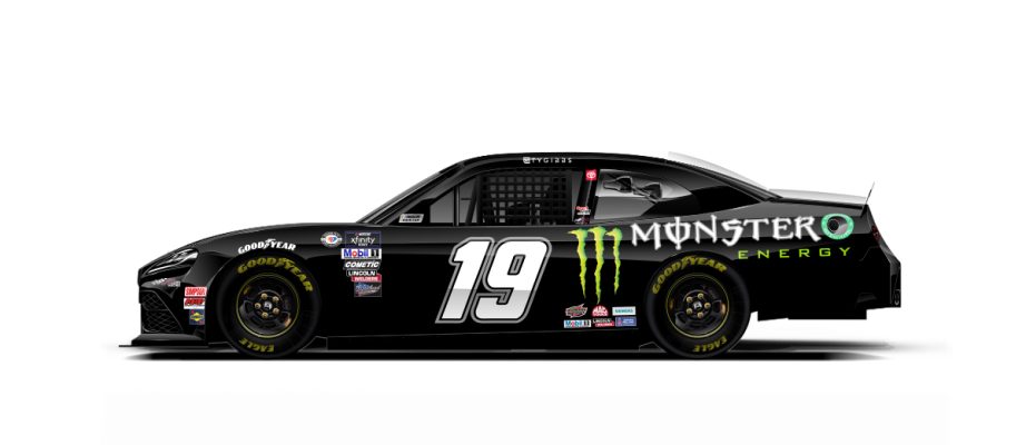 Ty Gibbs' No. 19 Monster Energy Toyota.