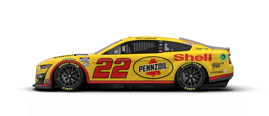 Joey Logano's No. 22 Ford.