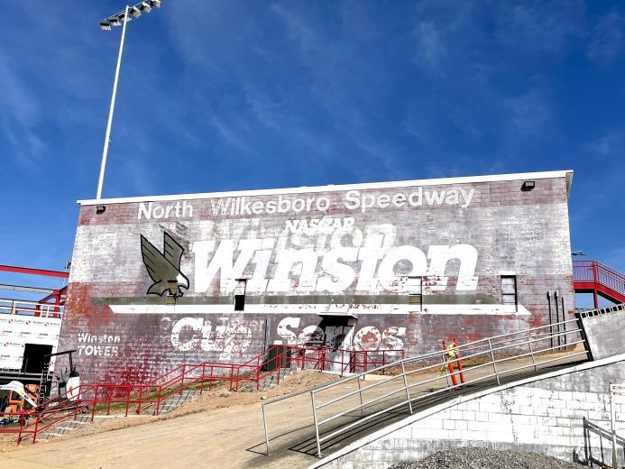 Old signage at North Wilkesboro Speedway