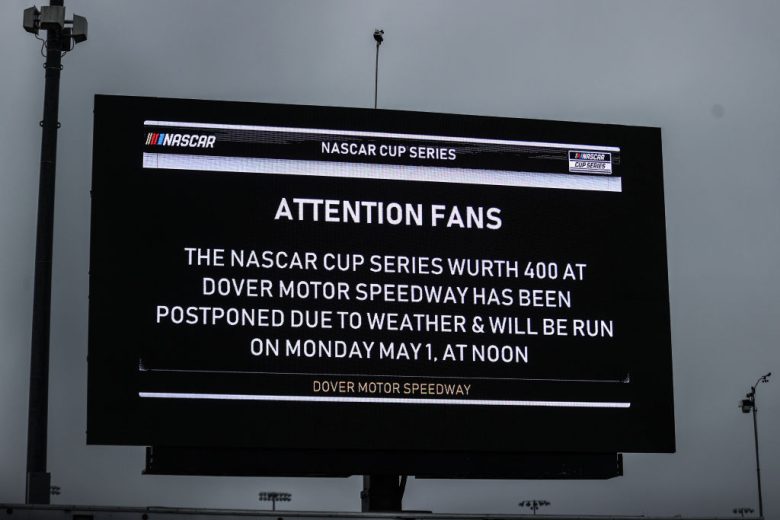 Dover screen shows postponement.