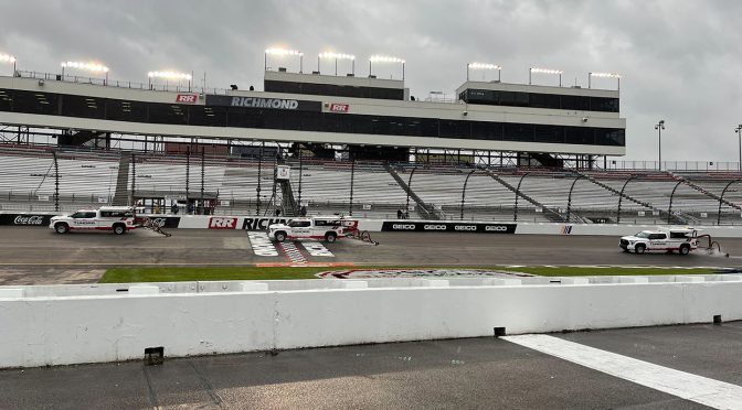 Cup Series practice, qualifying rained out; lineup set per rulebook with Alex Bowman on pole
