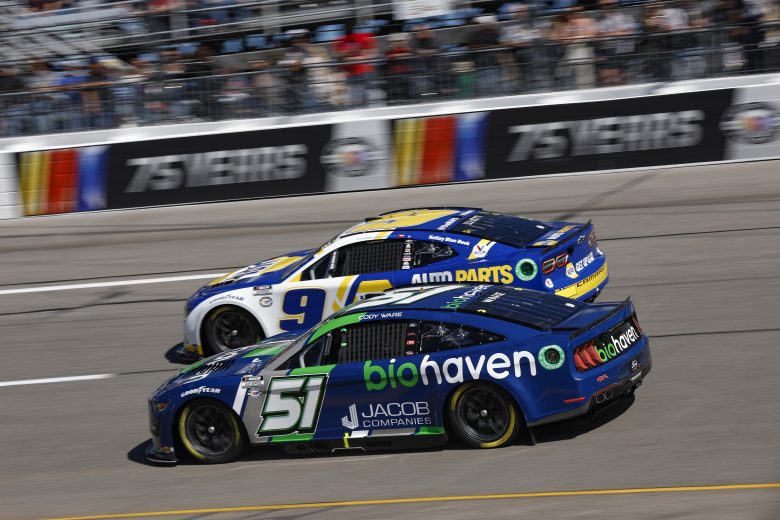 Cody Ware and Josh Berry race at Richmond