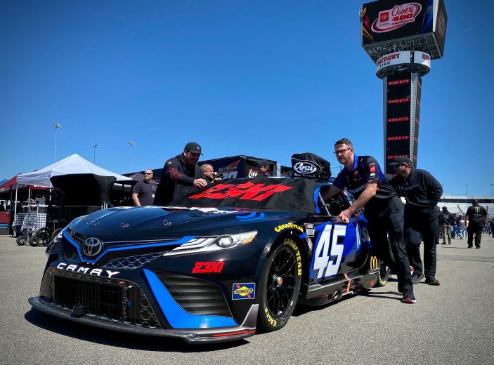 Tyler Reddick's car rolls to the Richmond grid