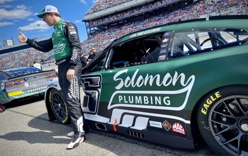 Brad Keselowski offers a thumbs up at Richmond