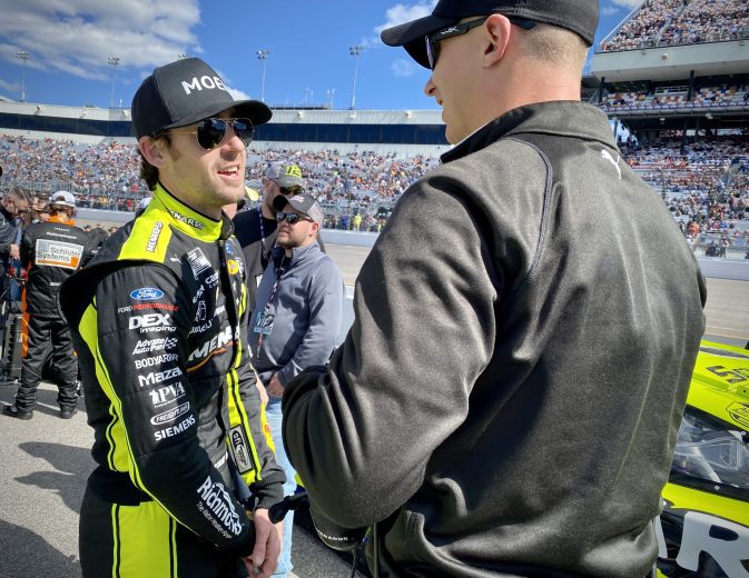 Ryan Blaney on the grid at Richmond