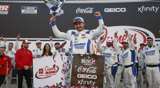 Kyle Larson prevails late at Richmond for first win in 2023, 20th in career