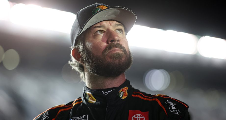 Martin Truex on the grid at Daytona.