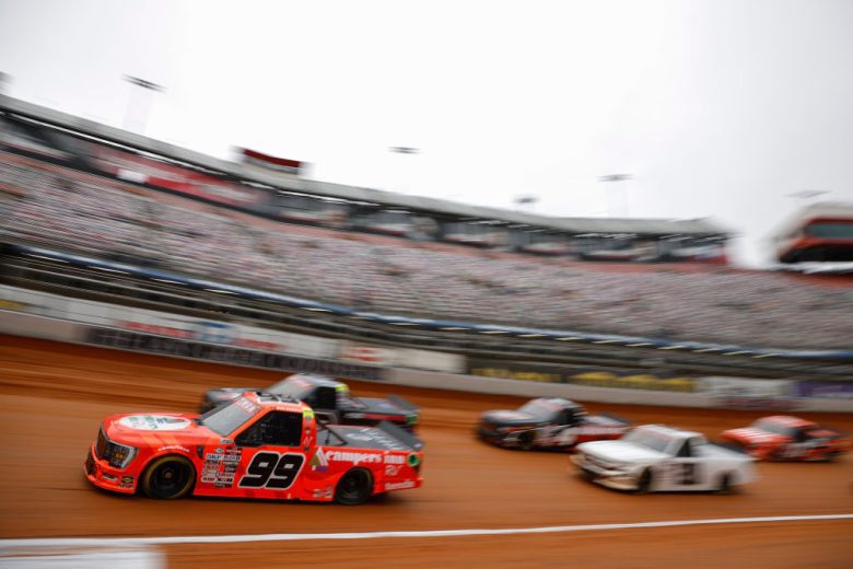 Trucks drive at Bristol