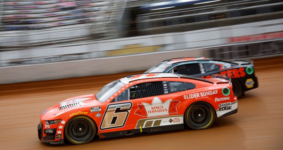 Brad Keselowski and Josh Berry drive at Bristol