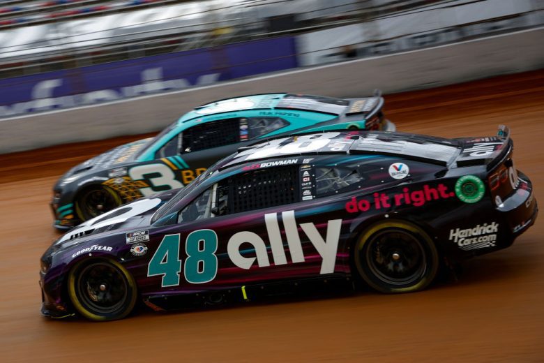 Alex Bowman and Austin Dillon drive at Bristol