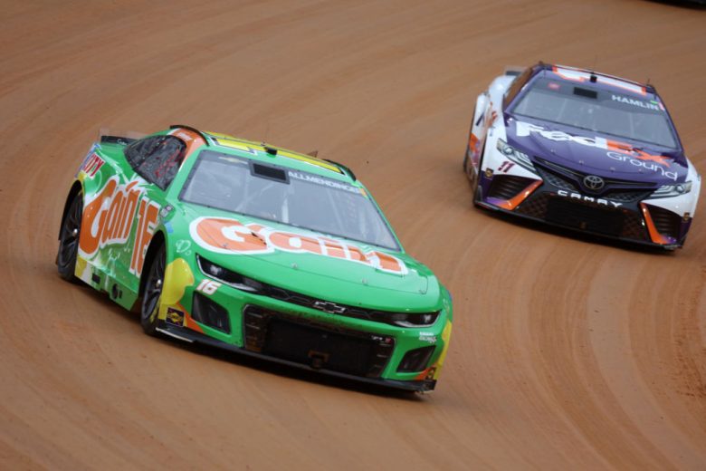 AJ Allmendinger drives at Bristol