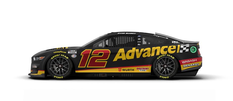 Ryan Blaney's No. 12 Ford.