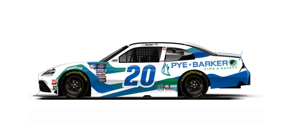 John Hunter Nemechek's No. 20 Toyota.
