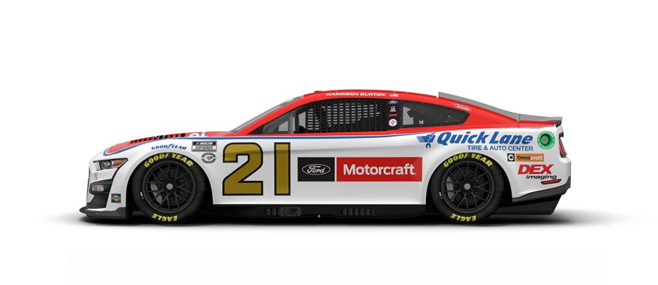 Harrison Burton's No. 21 Ford.