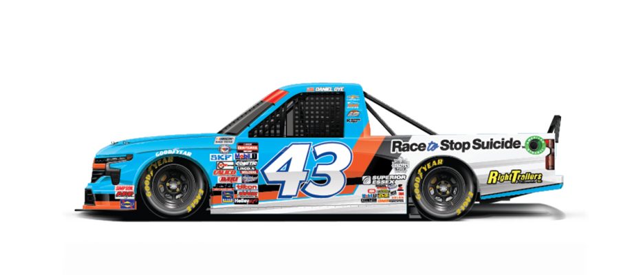 Daniel Dye's No. 43 Chevrolet.