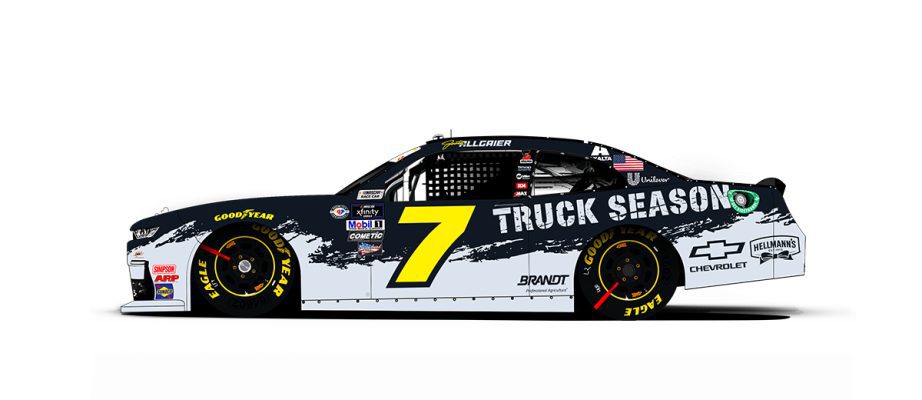 Justin Allgaier's No. 7 Chevrolet.