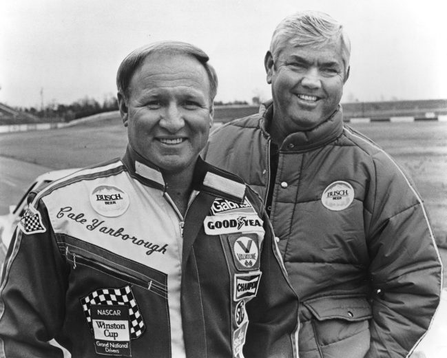 UNKNOWN: Cale Yarborough and Junior Johnson were together as driver and owner on the NASCAR Cup circuit from 1974 through 1980, scoring 45 wins during that time, along with three NASCAR Cup championships. (Photo by ISC Images and Archives via Getty Images)