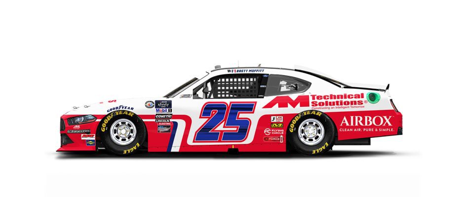 Brett Moffitt's No. 25 Ford.