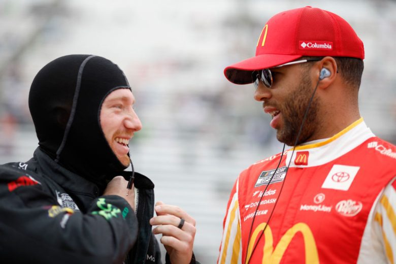 Tyler Reddick and Bubba Wallace talk.