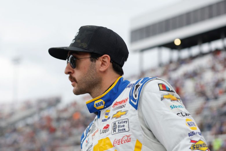 Chase Elliott looks on