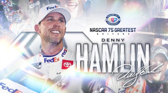 Crown-jewel wins, sustained excellence land Denny Hamlin on NASCAR’s 75 Greatest Drivers List