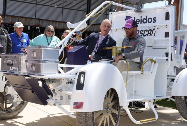 Bubba Wallace and Leidos Lunar Terrain Vehicle
