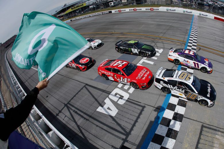The green flag drops at Talladega