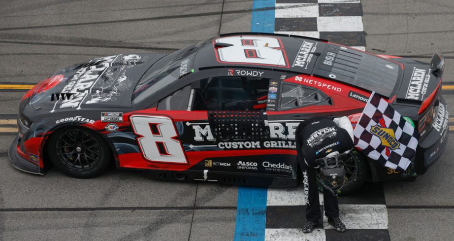 Kyle Busch celebrates