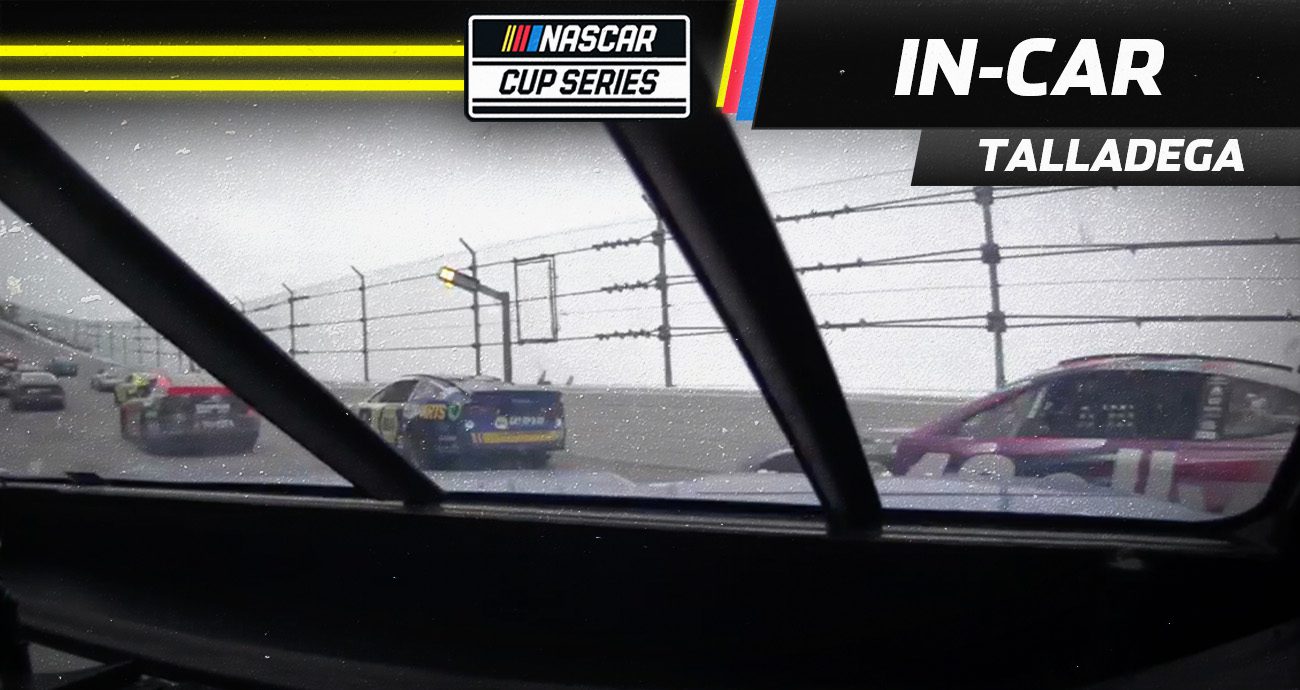 Kyle Larson's in-car: Heavy impact from Ryan Preece