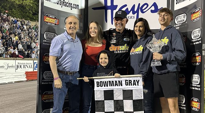 Featured Image for Burt Myers steals season-opening Hayes Jewelers 200 at Bowman Gray Stadium