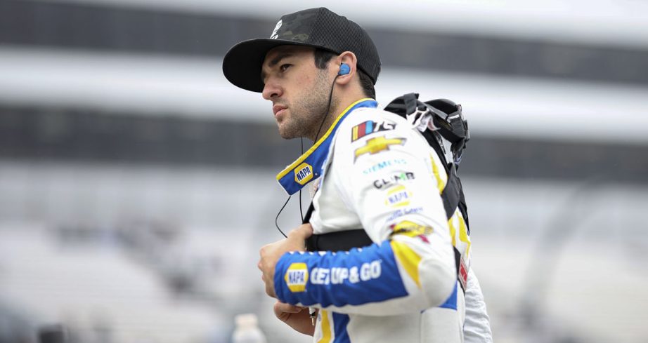 Chase Elliott prepares to get into his car.