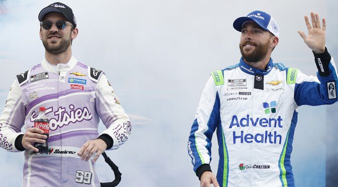 Featured image for Trackhouse drivers Ross Chastain, Daniel Suárez enter CARS Tour race at North Wilkesboro