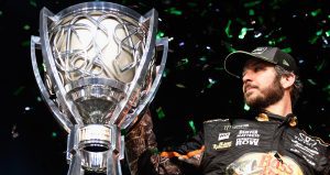 Martin Truex Jr. poses for a photo.