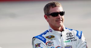 Bobby Labonte looks on.