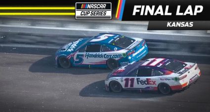 2023 spring race: Hamlin nudges Larson for last-lap win