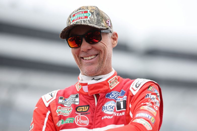 Kevin Harvick smiles.