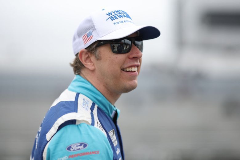 Brad Keselowski smiles.
