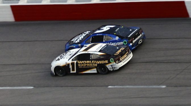 Featured image for Ross Chastain, Kyle Larson wreck late in battle for win