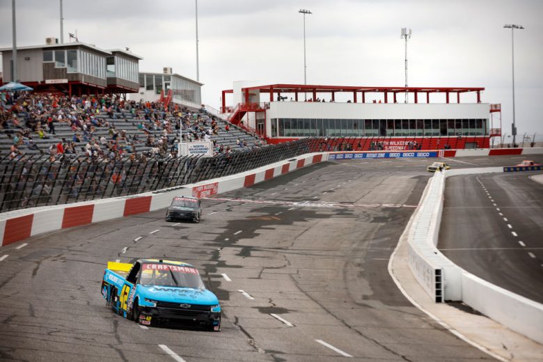 Trucks drive at North Wilkesboro