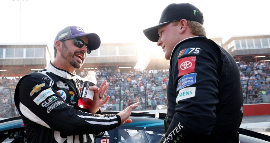 Josh Berry and Ty Gibbs talk after All-Star Open