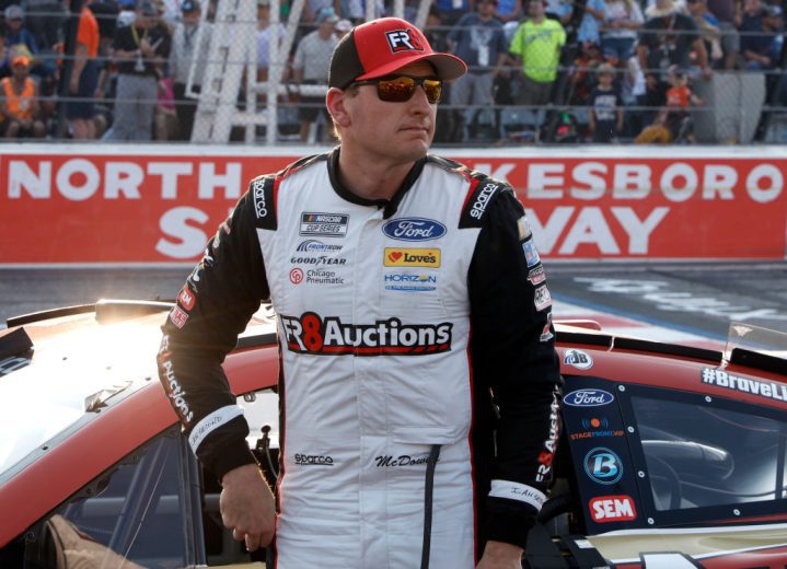 Michael McDowell looks on