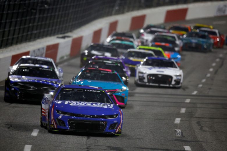 Kyle Larson drives