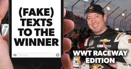 @nascarcasm: Fake texts to St. Louis winner Kyle Busch