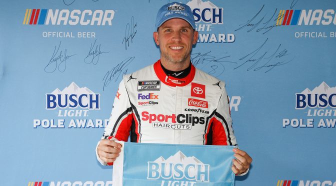 Featured Image for Denny Hamlin wins Busch Light Pole at Sonoma